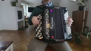 Greensleeves  too many chords 13 months progress  accordion [upl. by Arihsan183]