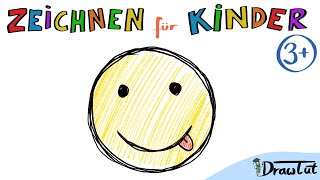 Smiley Zeichnen  Tobis Malschule  3  Malen und Zeichnen lernen für Kinder [upl. by Haidebez773]