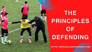 Soccer TRAINING  Principles of Defending 1v1 to 11v11 Part 1 [upl. by Mccullough]