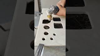 Professional tiling tile laying hole opener new tools [upl. by Zoie938]