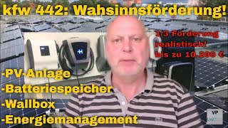 Wahnsinnsförderung  KfW 442 Solarstrom für EAutos [upl. by Yalcrab]