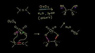 Syn dihydroxylation  Alkenes and Alkynes  Organic chemistry  Khan Academy [upl. by Rebmac]