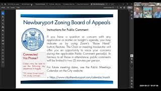 Newburyport Zoning Board of Appeals 8272024 [upl. by Maggee]