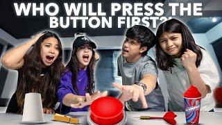 FIRST To Press The Button Challenge Paunahan  Ranz And Niana [upl. by Eiram803]