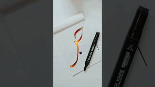 Arabic Calligraphy for beginners  Hab love Calligraphy  creativehands calligraphy shorts [upl. by Kazue]