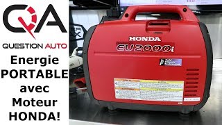 Génératrice portative Honda Eu2000i  Alimenter votre VR ou vos outils  Revue complète [upl. by Prochoras453]