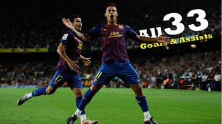 Thiago Alcantara All 33 Goals amp Assists For Barcelona HD 20092013 [upl. by Vallery]