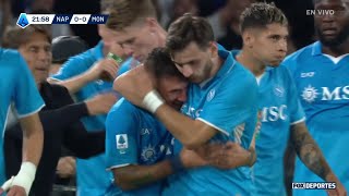 🥳🙌 ¡GOL DE MATTEO POLITANO  Napoli 10 Monza  SerieAenFOX [upl. by Onihc]