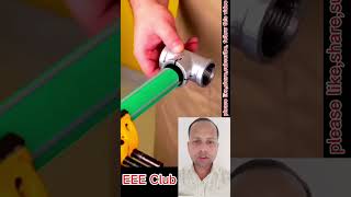 PVC pipe thread cutting technique reels short shortvideo ElectricToolTips usermasudranaDM [upl. by Ferna310]