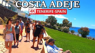 TENERIFE  COSTA ADEJE  What this Beautiful place looks like Now ☀️ 4K Walk ● May 2024 [upl. by Atteuqaj]