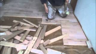 How to Remove Hardwood Floors Easy Instructions [upl. by Avaria370]