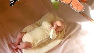 Montessori Video Infant  Concentrating Focusing on a Mobile [upl. by Wieren]