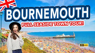 BOURNEMOUTH  Tour of holiday seaside town Bournemouth England [upl. by Esch148]