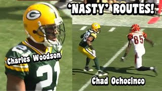 Chad Ochocinco Vs Charles Woodson amp Al Harris 🔥 WR Vs CB 2009 [upl. by Oiratnom]