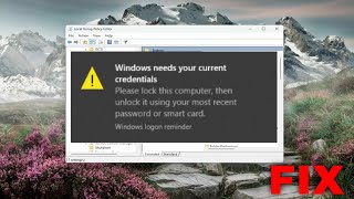 Windows Needs Your Current Credentials Error on Windows 1110 Solution [upl. by Ahsini778]