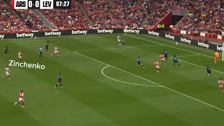 ARSENAL GOAL VS BAYERN LEVERKUSEN Zinchenko  PRESEASON FRIENDLY 40 [upl. by Juliann565]