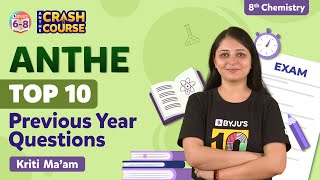 Top 10 ANTHE Previous Year Questions with Solutions for Class 8  ANTHE 2022 Preparations  BYJUS [upl. by Olwena]