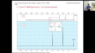 محاضرة الدكتورمحمد عبدالكريم 3th Chapter4 part2 Carbon13 NMR Spectroscopy [upl. by Ravahs]