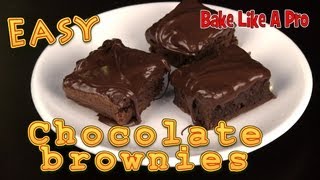 Easy Chocolate Brownies Recipe [upl. by Leggett676]