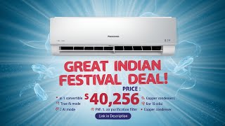 Great Indian Festival Panasonic 15 Ton 3 Star WiFi Inverter Smart Split AC views [upl. by Ayatnahs]