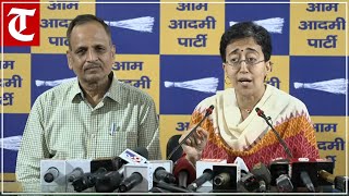 LIVE  Delhi CM Atishi and AAP Leader Satyendar Jain Addressing an Press Conference [upl. by Eibbed]