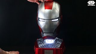 Testing  Iron Man Mark 5 Electronic Wearable Helmet By KillerBody [upl. by Meta]