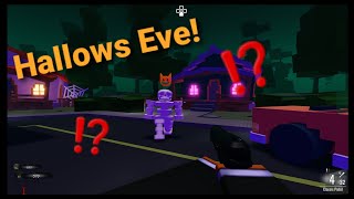 Playing Hallows Eve on Michaels Zombies Gameplay and an Easter egg  Roblox [upl. by Leahcimnaes343]