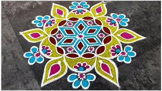 Karthigai Deepam Special Rangoli Design 2024 Rangoli  New  Easy  Sashti Pooja  Kolam  Festival [upl. by Jahn743]