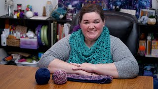 Dotty Cowl Leither Co Crochet Subscription Box  QampA Live [upl. by Alvinia990]