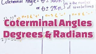 Solving for Coterminal Angles [upl. by Rekcut]