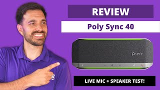 Poly Sync 40 Review  Wireless Speakerphone for Conference Rooms  Live Mic amp Speaker Test [upl. by Huntington]