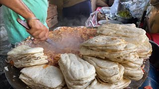 FAMOUS MAYAPURI CHOLE KULCHE  MOST CROWDED CHOLE VALA  INDIAN STREET FOOD [upl. by Atekin]