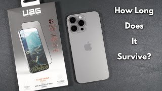 iPhone 15 Pro Max UAG Tempered Glass Screen Protector  Drop amp Scratch Tests [upl. by Dasi]