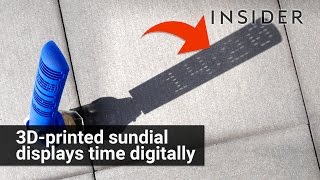 3D printed sundial displays the time digitally [upl. by Terb]