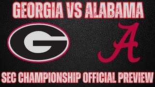 Georgia vs Alabama Preview  2023 SEC Championship [upl. by Amein617]