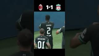 Ac Milan vs Liverpool  UEFA Champions league highlights football shorts [upl. by Glennie]