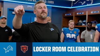 Lions vs Bears postgame locker room celebration [upl. by Virendra]