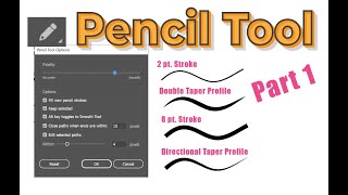 Pencil Tool Basics in Adobe Illustrator [upl. by Ecallaw]