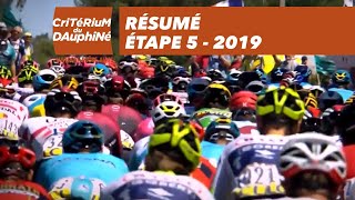 Résumé  Étape 5  Critérium du Dauphiné 2019 [upl. by Christoffer]