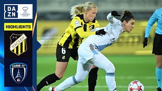 HIGHLIGHTS  BK Häcken vs Paris FC UEFA Womens Champions League 202324 Matchday 5 [upl. by Basilio]