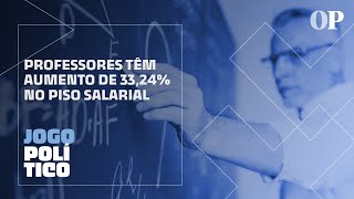 Professores têm aumento de 3324 no piso salarial [upl. by Pytlik488]