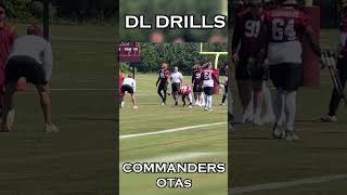 D Line Drills at Commanders OTAs  John Keim Report Bonus Clips shorts [upl. by Eittah]