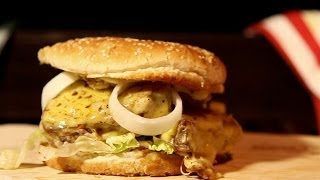 Thunfisch Burger  BBQ Grill Rezept Video  Die Grillshow 58 [upl. by Asoramla342]