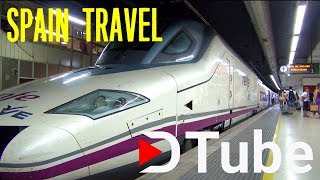 High speed train Madrid  Malaga AVE Renfe Spain [upl. by Dwayne]