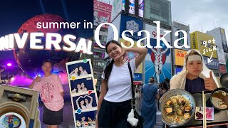 OSAKA vlog 🇯🇵  Universal Studios Japan exploring Dotonbori i got sick 🤒🎢🥢✨ [upl. by Eico]