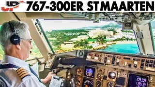 Piloting BOEING 767300ER into ST MAARTEN [upl. by Leonie]