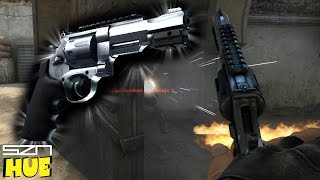 JOGANDO COMP USANDO SÓ REVOLVER R8 NO CSGO ft Toddynho  HUEstation [upl. by Eillim]