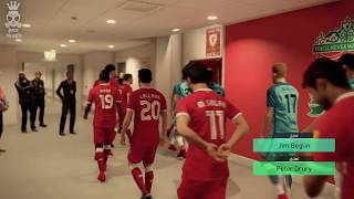 شاهد لو كان المعلق العربي رؤوف خليف هكذا في لعبة بيس2018PES 2018 Liverpool vs Manchester city [upl. by Tihw283]