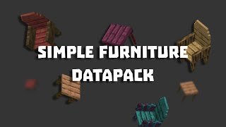 Simple Furniture Minecraft datapack [upl. by Yuzik]