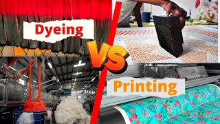 Textile Dyeing and Printing ।। Difference Between Dyeing and Printing [upl. by Catharine]